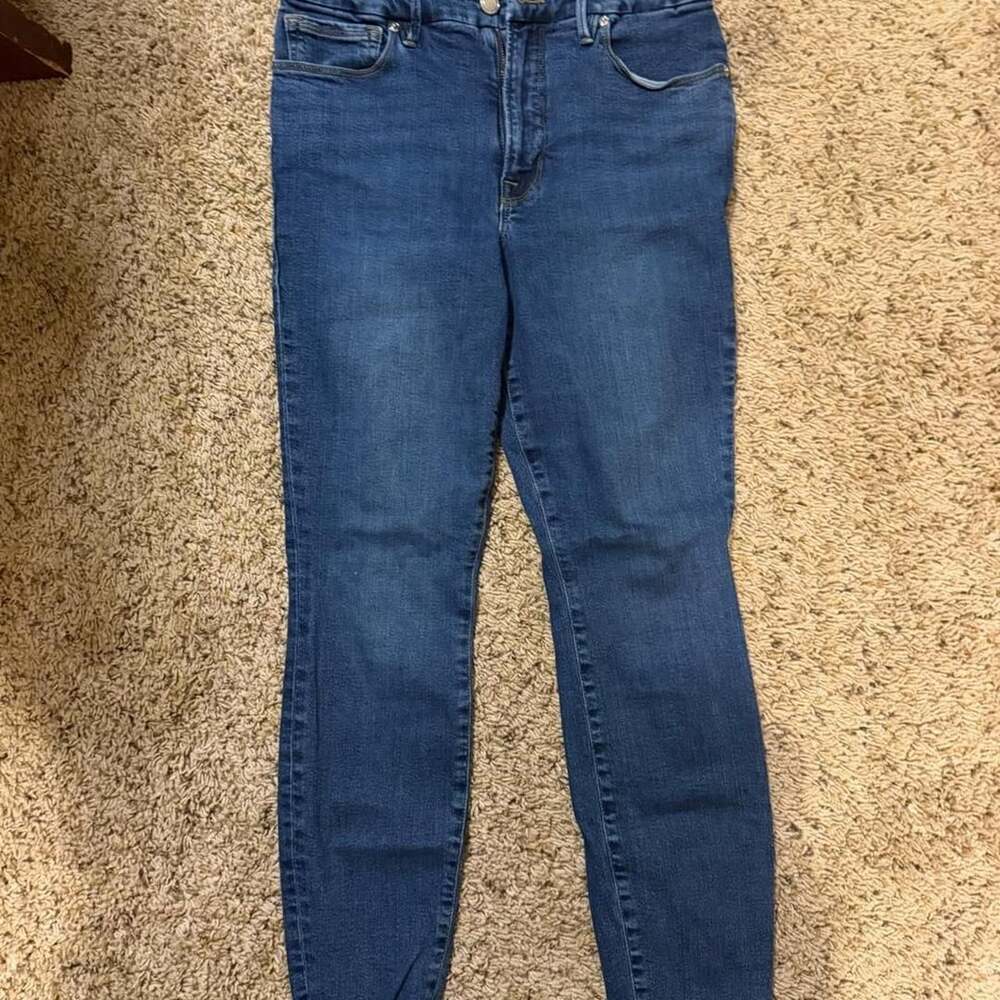 Good American Skinny Jeans Size 10 / 30 Medium Wash Denim
